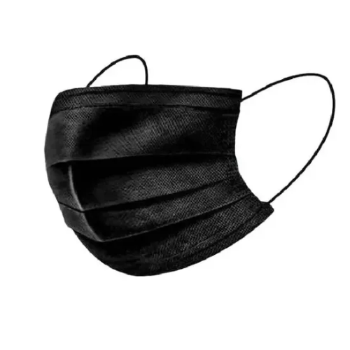 MASCARILLA QUIRURGICA NEGRA X 1